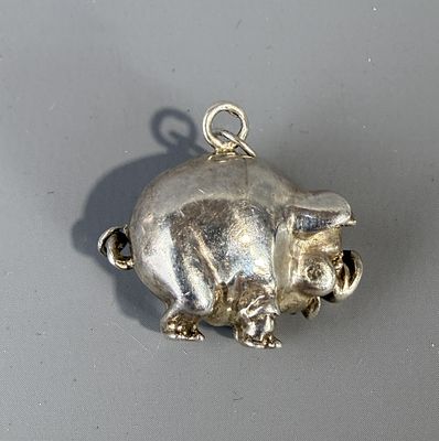 Silver Pig Pendant