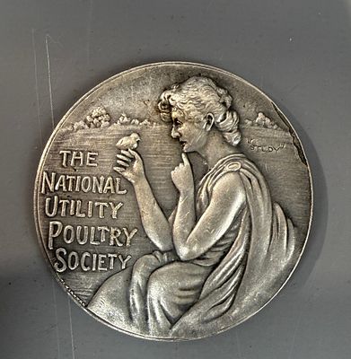 Hallmarked Silver National Utility Society Coin Approx 55g