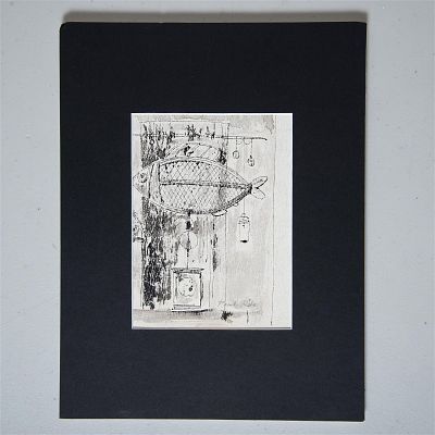 Paul Riba, Original Etching & Aquatint on Paper, Signed. Original etching and aquatint graphite 