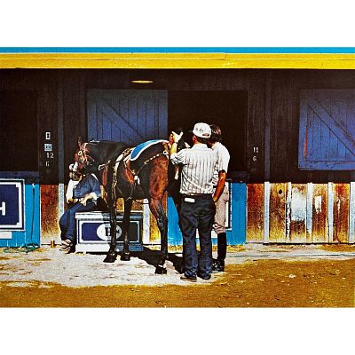 Richard McLean (1904-1991) Lucky Penny, Signed. Lithograph titled Lucky Penny Signed bottom 