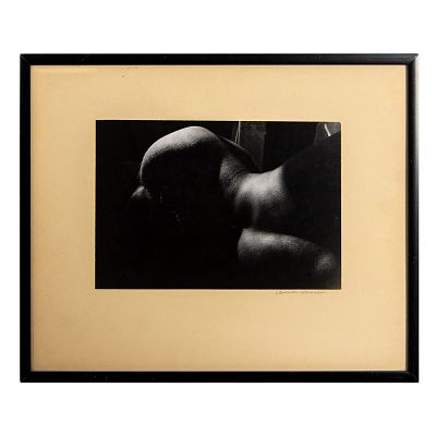 Laurinda Stockwell, Black & White Photograph, Nude, Signed. Black &amp; white photograph by 