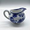 Royal Doulton Madras Flow Blue Porcelain Creamer. Blue cityscape and countryside motifs over Image - 2