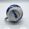 Royal Doulton Madras Flow Blue Porcelain Creamer. Blue cityscape and countryside motifs over Image - 3