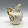 Antique Royal Worcester Decorative Pitcher. Lovely, creamy porcelain with colorful floral and Image - 1