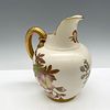 Antique Royal Worcester Decorative Pitcher. Lovely, creamy porcelain with colorful floral and Image - 1
