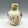 Antique Royal Worcester Decorative Pitcher. Creamy porcelain with colorful, hand painted floral Image - 2