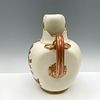 Antique Royal Worcester Decorative Pitcher. Creamy porcelain with colorful, hand painted floral Image - 3