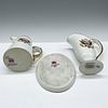 3pc T & V Limoges Ewer & Creamer, National Remembrance. White porcelain with gilt accents with Image - 2
