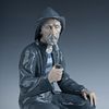 Nao by Lladro Glossy Porcelain Figurine, Fisherman Sailor. Lovely large figure featuring a Image - 1