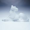 Lalique Frosted Crystal Simba Lioness Sculpture. An exquisite Lalique France Simba Lioness Image - 1