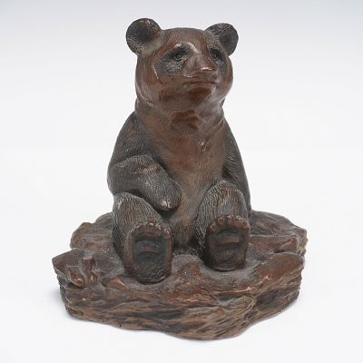 Floyd DeWitt Limited Edition Bronze Bear Sculpture. Charming and emotive, this limited edition
