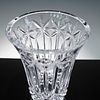 Waterford Crystal Vase, Balmoral Pattern Footed Flower Vase. This elegant footed vase from the Image - 4