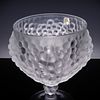 Lalique Crystal Foot Bowl, Antilles. Featuring a wide open bowl supported by a sculptural Image - 1