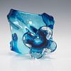 Mid-Century Chalet Art Glass Freeform Centerpiece Bowl. A striking vintage hand-blown glass Image - 7