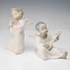 4pc Lladro and Nao Porcelain Angel Musician Figurines. Wonderful collection of four porcelain Image - 3