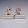 Pair of Scheibe Alsbach German Porcelain Putti Figurines. Delightful pair of German porcelain Image - 3