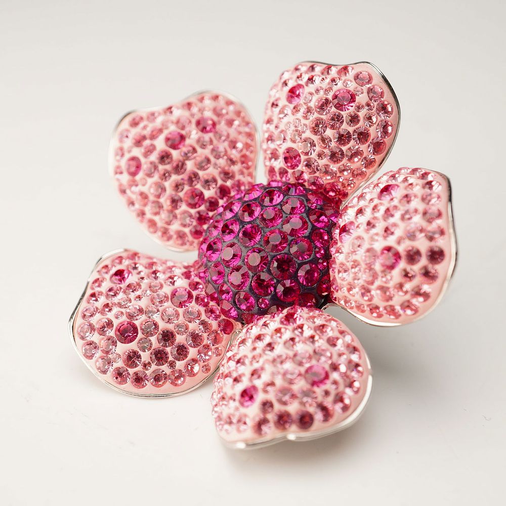 Swarovski Crystal Figurine, Mother's Day Pink Blossom Flower. Swarovski crystal figurine in the 