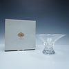 Shannon Crystal by Godinger Linear Bowl. A lead crystal footed bowl, featuring a vertical cut Image - 3