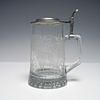 Alwe Glass Beer Stein, Deer Motif with Pewter Lid. Vintage German glass beer stein by ALWE Image - 2