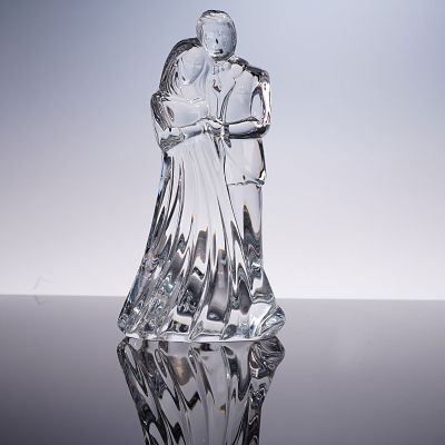 Waterford Crystal Figurine, Bride and Groom. Waterford Crystal figurine depicting a bride and