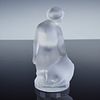 Lalique France Frosted Crystal Figurine, Leda and the Swan. Lalique France frosted crystal Image - 2