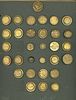 A book of 5 cards of assorted uniform buttons. 192 S/M/L assorted uniform, military and State Image - 2