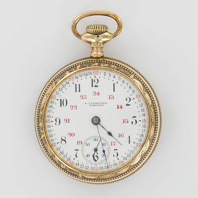 Illinois Watch Co. Montgomery Dial 17J Rolled Plate Pocket Watch. This Illinois Watch Co. pocket 