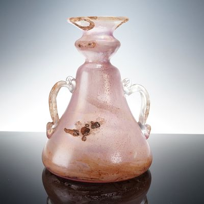 Paolo Rossi Italian Art Glass Vase. A striking handblown art glass vase by Paolo Rossi, made in 