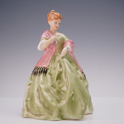 Royal Worcester Figurine, First Dance 3629. Features the Royal Worcester backstamp on the 