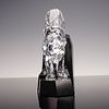 Swarovski Crystal Soulmates Clear Panther on Granite Figurine-Signed. Striking Swarovski Crystal Image - 1