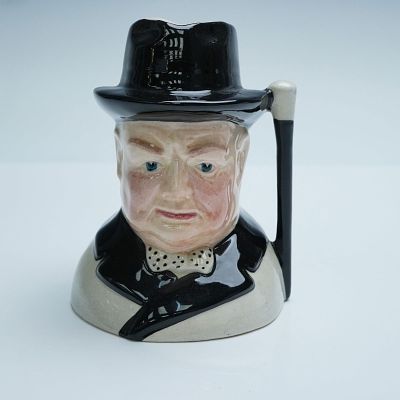 Staffordshire Ceramics Small Character Jug, Winston Churchill. Depicts the eminent British Prime 