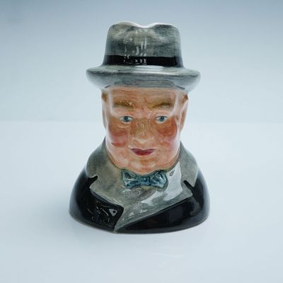 Kelsboro Ware Small Character Jug, Sir Winston Churchill. Hand painted ceramic character jug 
