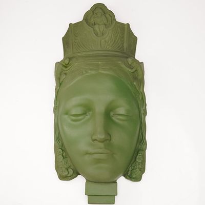 Doulton & Co. by Richard Garbe Wall Mask, St. Agnes HN1786. This beautifully crafted St. Agnes 