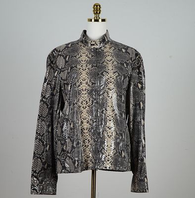 Versace Classic V2 Men's Jacket, Python-Print. A Versace Classic V2 men's jacket featuring an 