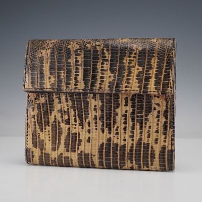 Prada Exotic Print Wallet with Black Leather Interior. This elegant Prada wallet features a 