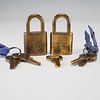 Louis Vuitton Monogram Lock & Key Set with Coin Purse. This Louis Vuitton set includes two Image - 2