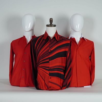3pc Gianni Versace, Berlioni, and Eton Men Shirts. A group of three superb men's shirts 