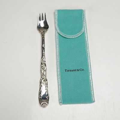 Tiffany & Co. Sterling Silver Oyster Fork, Chrysanthemum. Crafted in the Chrysanthemum pattern 