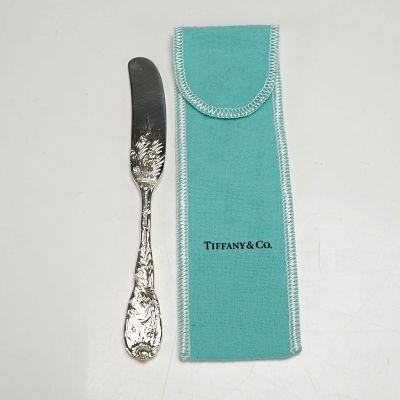 Tiffany & Co. Sterling Silver Flat Handle Butter Spreader, Chrysanthemum. This Tiffany &amp; Co. 
