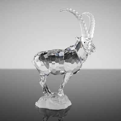 Swarovski Crystal Ibex Figurine No. 275439. A single Swarovski Crystal Figurine depicting an 