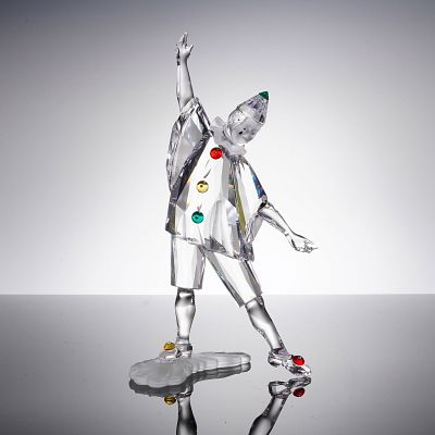 Swarovski Crystal SCS Annual Edition 1999 Masquerade Pierrot Figurine. A single Swarovski 