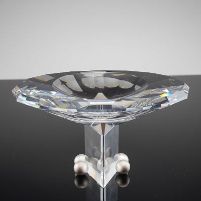 Swarovski Crystal Selection Euclid Caviar Bowl. A contemporary decorative centerpiece identified 