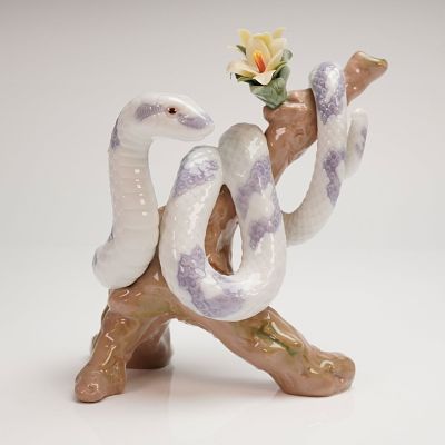 Lladro The Snake Figurine Chinese Zodiac Collection Model 01006780. A single glazed porcelain 