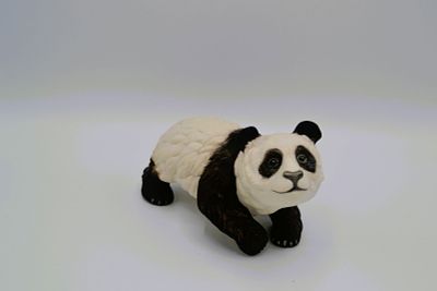 Boehm Porcelain Panda Bear Cub Sculpture, 1985. Bisque Porcelain Decorated, hand created, hand 