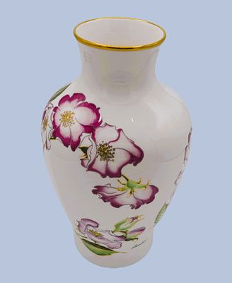 Boehm Porcelain Ballerina Rose Vase, 1989. Fine Bone China, Glazed and Decorated, hand created 