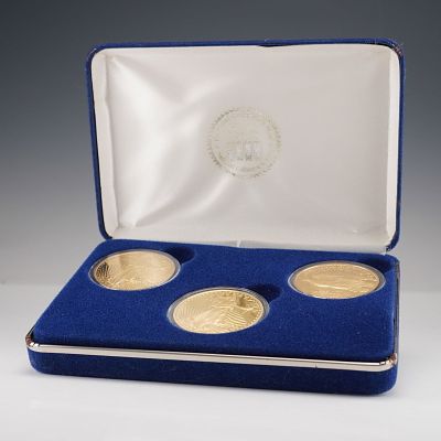 1933 National Collectors Mint First & Last Issue Double Eagle Proof Set. A set of three proof 
