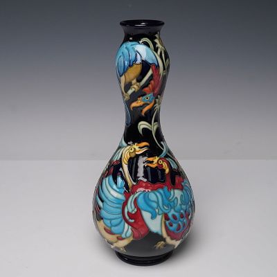 Moorcroft Pottery Limited Edition Chinese Lantern Vase. A striking Moorcroft Pottery vase 