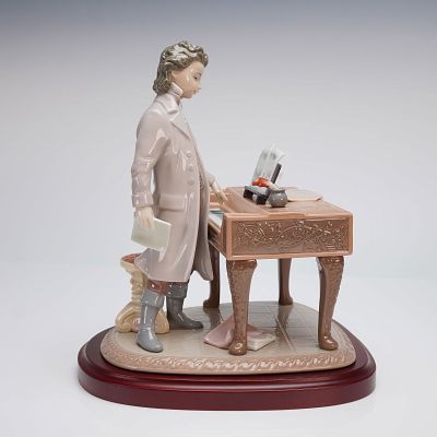 Lladro Young Beethoven Figurine 1815. A Lladro porcelain figurine assemblage titled Young 