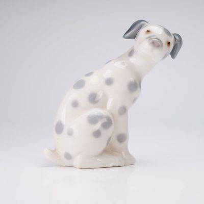 Lladro Porcelain Figurine, Dalmatian 1001260. A glazed porcelain figurine by Lladro, titled 