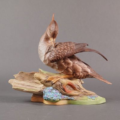 Boehm Porcelain Sculpture, Hooded Merganser 496. A limited edition porcelain sculpture by Boehm 